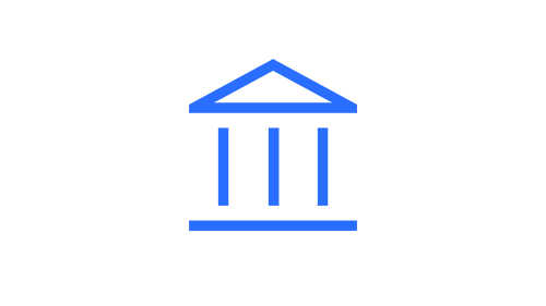 An icon of a columned building