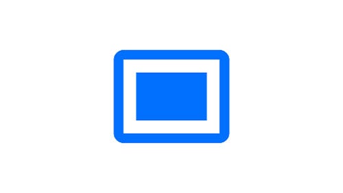 Icon of a rectangle within a rectabgle