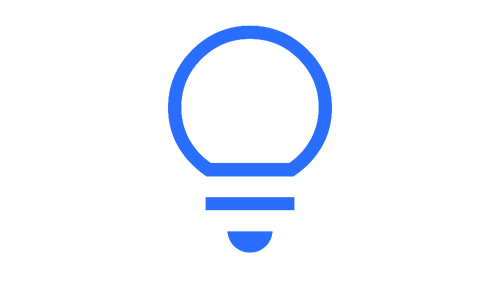 Icon of a lightbulb
