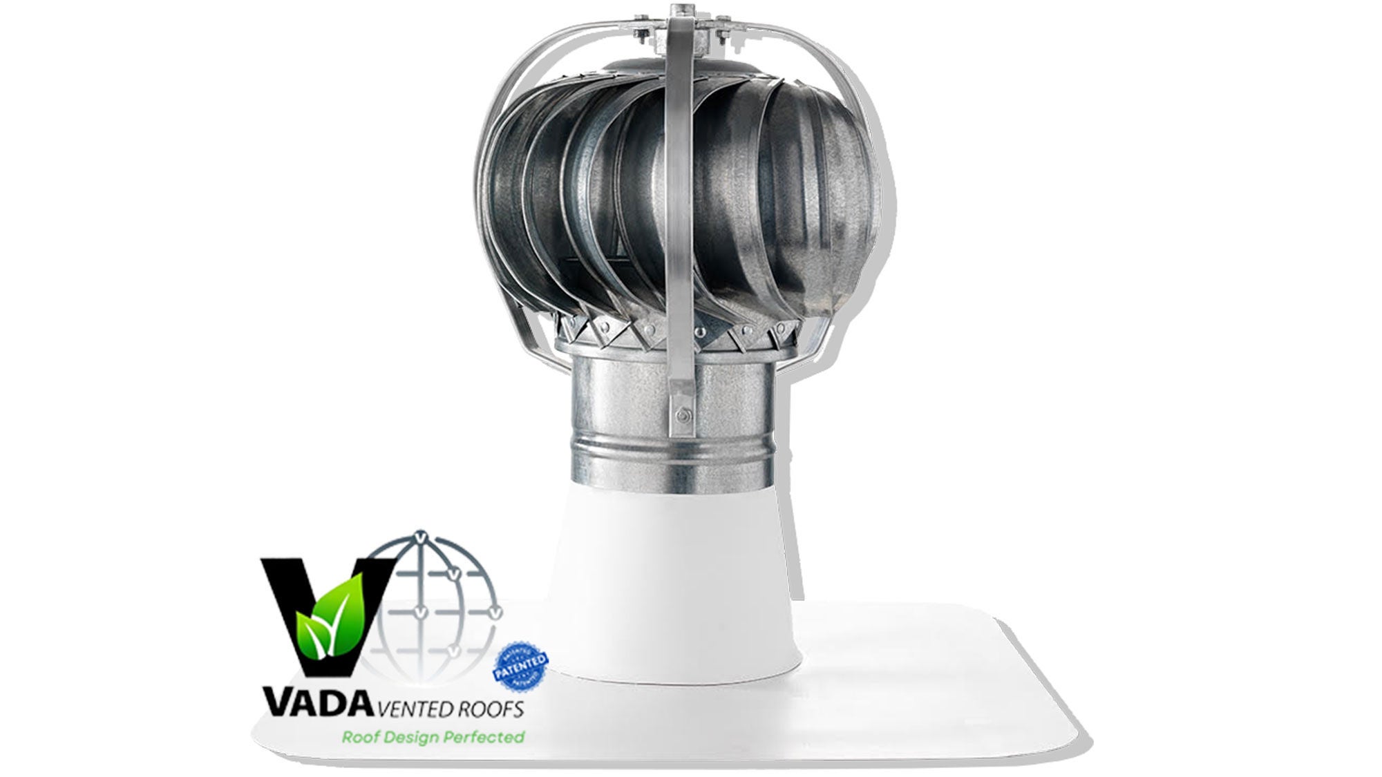 Product photo featuring Duro-Last's Vada Vented Roof system technology.