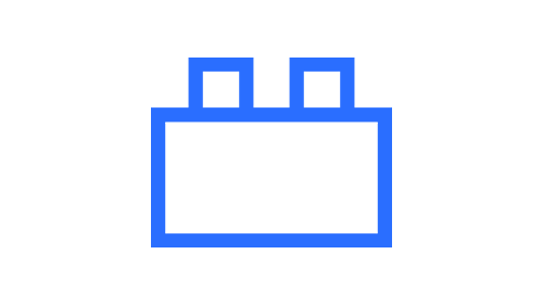 An icon of a lego-like building block
