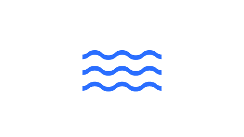 An icon of three horizontal waves on top of one another