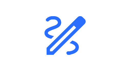 A pencil drawing icon